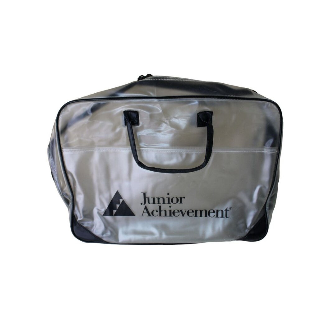 Junior Achievement Clear Tote Case Vintage Attache 91505